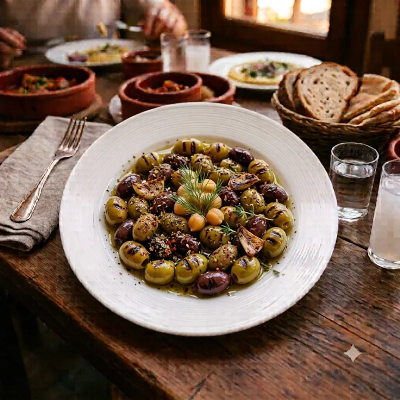 GRILLED OLIVES