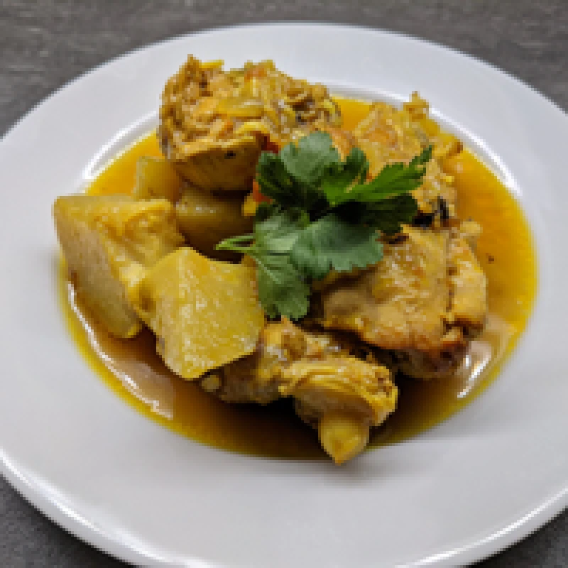 HÄHNCHEN MIT CURRYSAUCE