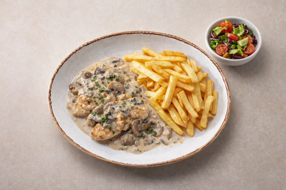 Krema Mantar Soslu Tavuk