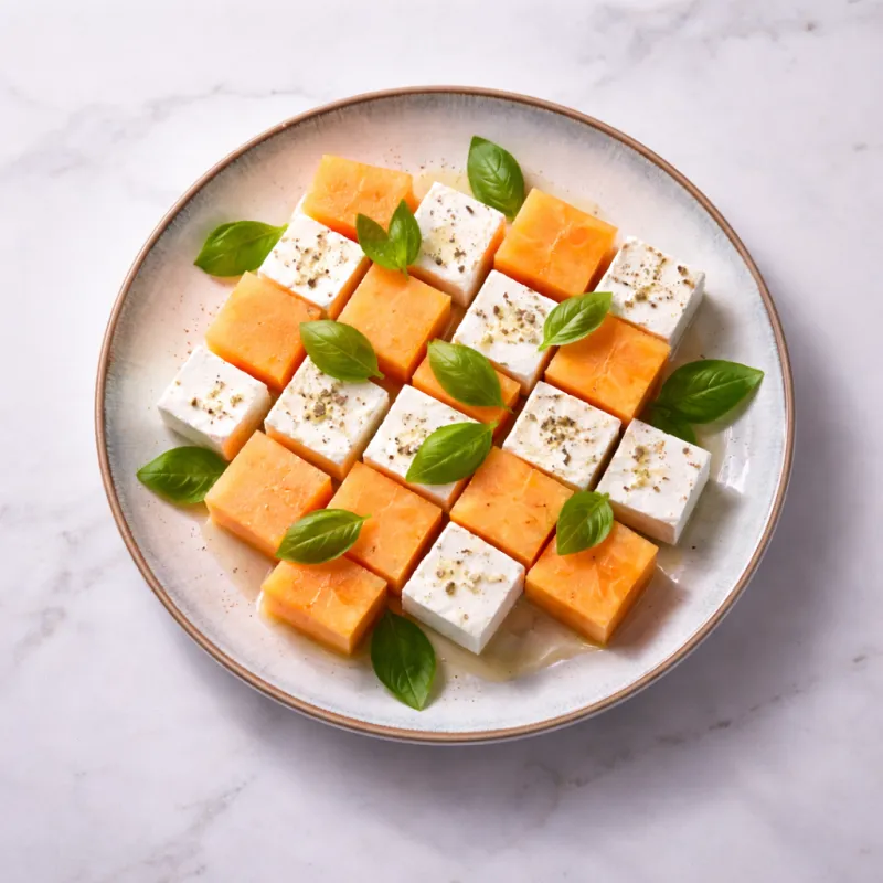 Yaz Serinliği Tabağı (Kavun ve Beyaz Peynir)