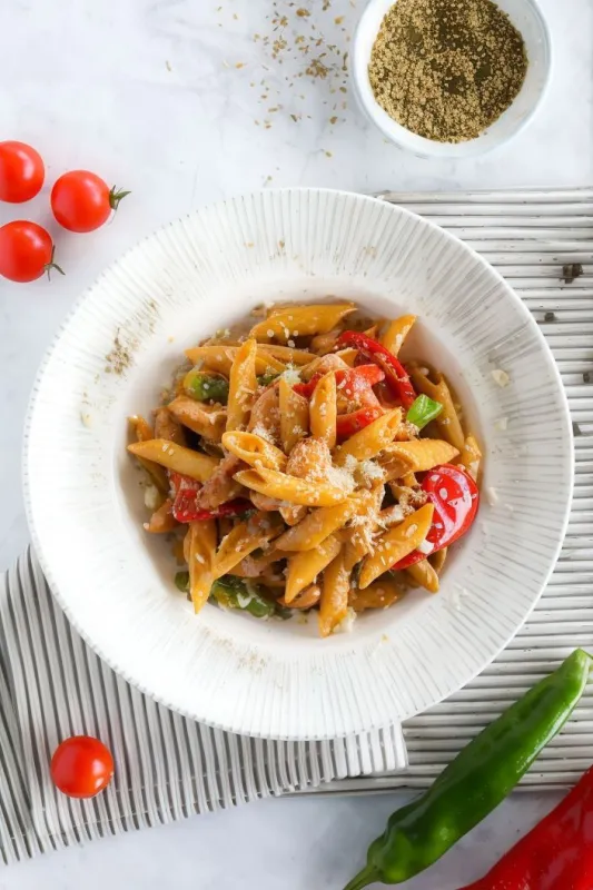 Körili Tavuklu Makarna