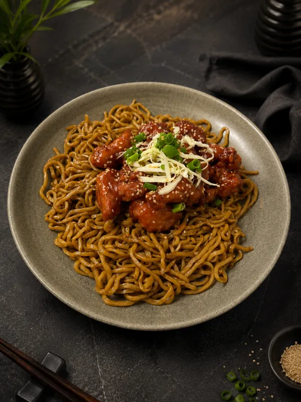 General Tso Tavuklu Noodle (TATLI ACI)